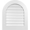Ekena Millwork Round Top Surface Mount PVC Gable Vent: Functional, w/ 3-1/2"W x 1"P Standard Frame, 24"W x 28"H GVPRT24X2801SF - alternate 1